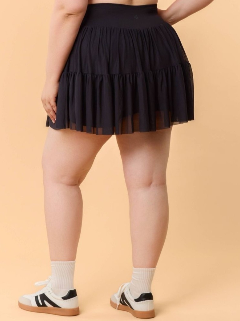 Blogilates Ballerina Skort ✨ High-Rise Tiered Mesh Active | Built-In Short 2X - Picture 5 of 6
